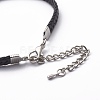 Imitation Leather Cord Bracelets BJEW-Z008-01-2