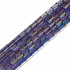 Electroplate Glass Beads Strands EGLA-K014-B-FP09-1