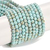 Synthetic Turquoise Beads Strands G-U004-02Q-1