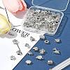 64Pcs 16 Styles Tibetan Style Alloy European Large Hole Beads FIND-FS0002-63-10