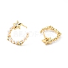 Rack Plating Brass Stud Earrings for Women EJEW-G311-04G-2