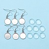 DIY Flat Round Dangle Earrings Making Kit DIY-FS0002-80-7
