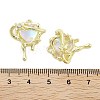 Rack Plating Alloy Glass Pendants FIND-Z054-03G-3