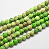 Natural Imperial Jasper Beads Strands G-I122-8mm-M-2