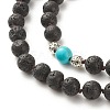 Gemstone Mala Beads Necklace NJEW-JN03813-6