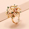 Alloy Rhinestone Finger Rings for Women WG4BC41-04-1