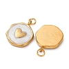 304 Stainless Steel Enamel Pendants STAS-U061-34G-C01-2