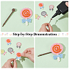 48Pcs 4 Colors Polyester Embroidery Sew on Appliques PATC-FG0002-01-4