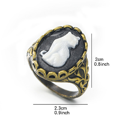 Alloy with Resin Finger Rings FS-WGE901F-02-1