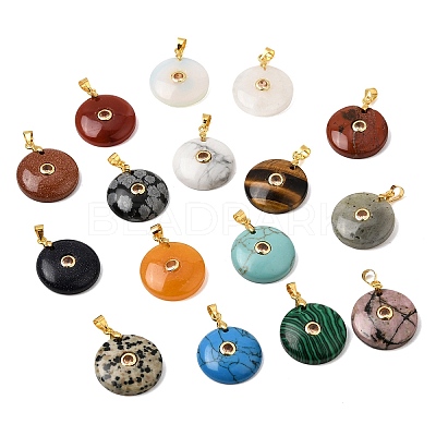 Natural & Synthetic Mixed Gemstone Pendants GG-CBA260E-03G-1