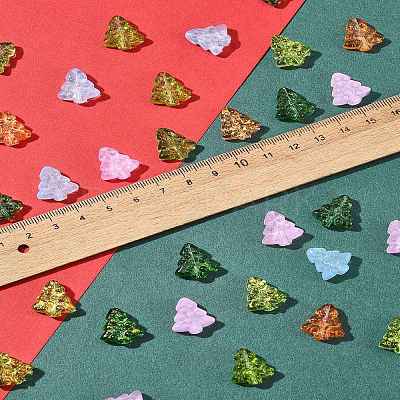 40Pcs Dyed & Heated Glass Beads GLAA-FS0001-88C-1