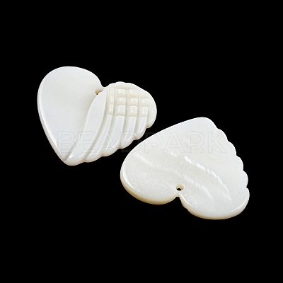 Natural Freshwater Shell Pendants BSHE-G034-17-1