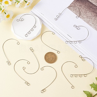 16Pcs 4 Style 316 Stainless Steel Ear Cuff Findings STAS-SZ0002-54-1