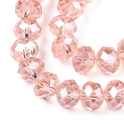 Electroplate Glass Beads Strands EGLA-A034-T4mm-A34-1