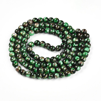 Baking Paint Glass Beads X1-DGLA-N003-8mm-B09-1
