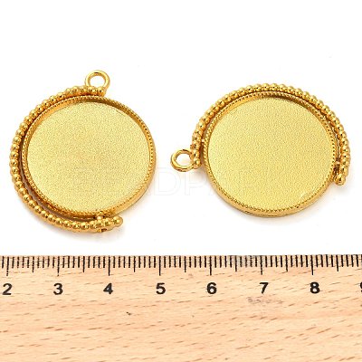 Zinc Alloy Pendant Cabochon Settings X-FIND-NH0001-13B-G-1