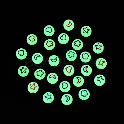 Luminous Acrylic Beads X-MACR-S273-48-1