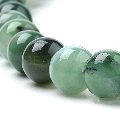 Natural Striped Agate/Banded Agate Beads Strands X-G-S259-04E-6mm-1