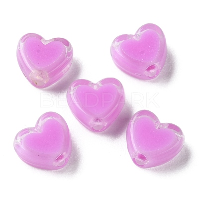 Heart Acrylic Beads TACR-C001-01F-1