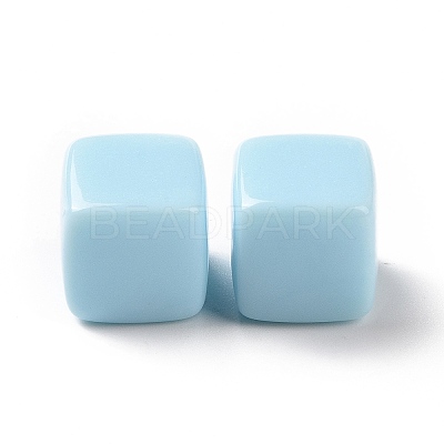 Opaque Acrylic Beads OACR-E015-02F-1