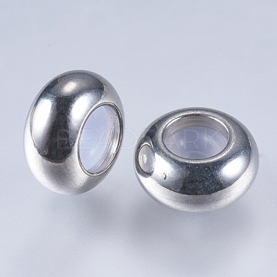 201 Stainless Steel Beads STAS-F145-06P-G-1