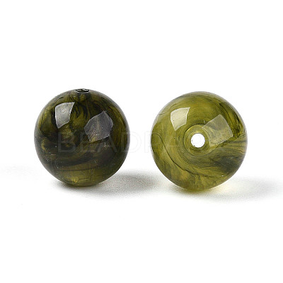 Round Acrylic Imitation Gemstone Beads OACR-R029-16mm-02A-1