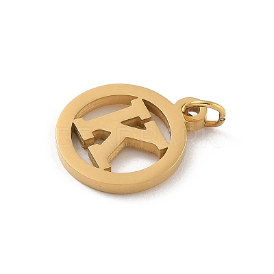 304 Stainless Steel Charms
with Jump Ring STAS-R001-02G-K-1