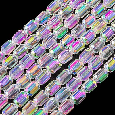 Electroplate Glass Beads Strands EGLA-D031-01-01-1