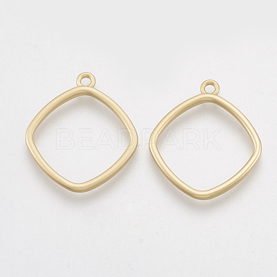 Smooth Surface Alloy Open Back Bezel Pendants X-PALLOY-S117-128-1