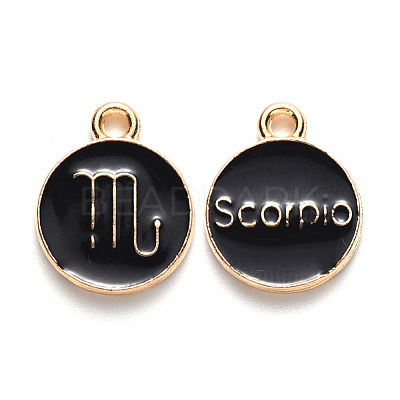 Alloy Enamel Pendants ENAM-S124-01A-08L-1