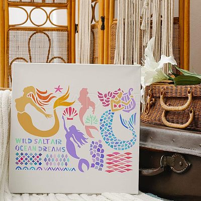 Large Plastic Reusable Drawing Painting Stencils Templates DIY-WH0202-210-1