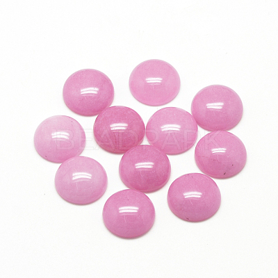 Natural White Jade Cabochons G-R416-10mm-04-1