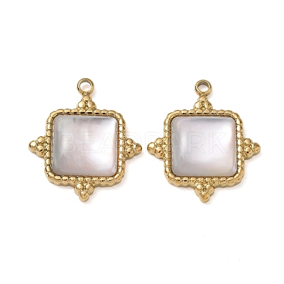 Natural Freshwater Shell Pendants SA-CBA11D7-26A-G-1