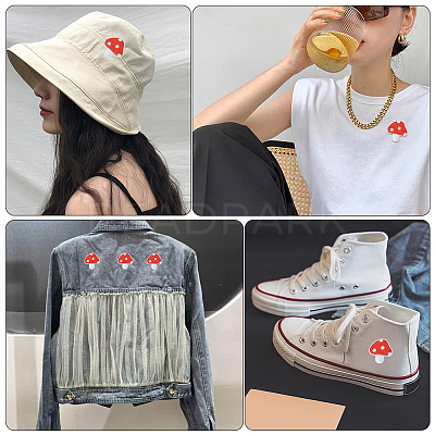 5Pcs Polyester Clothing Patches PATC-CY0001-42-1