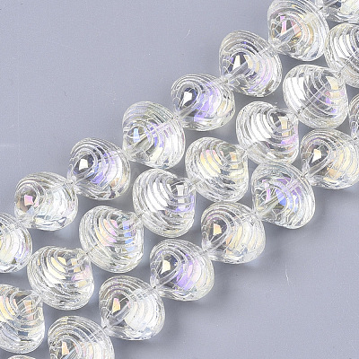 Electroplate Glass Beads Strands EGLA-S189-003B-01-1