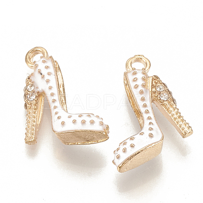 Alloy Enamel Stilettos Pendants ENAM-S115-042D-1