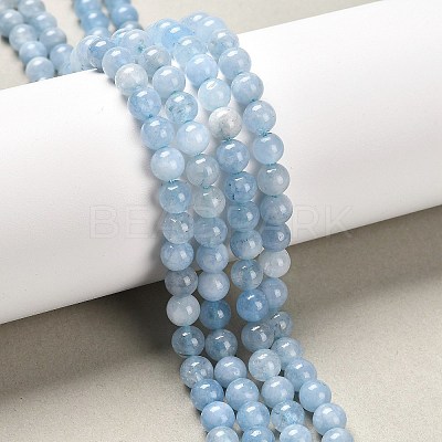 Dyed Natural White Jade Beads Strands G-P407-01-1