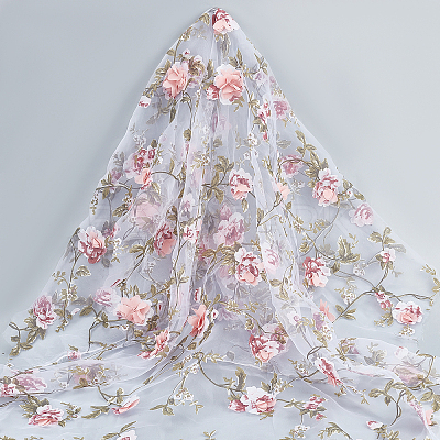 Chiffon Lace Trim ORIB-WH0005-07-1