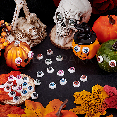 Craft Plastic Doll Eyes DIY-PH0019-63-1