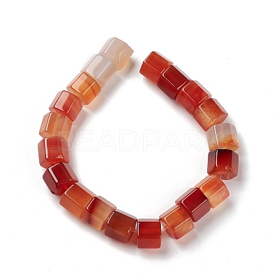 Natural Red Agate Beads Strands G-C026-B03-1