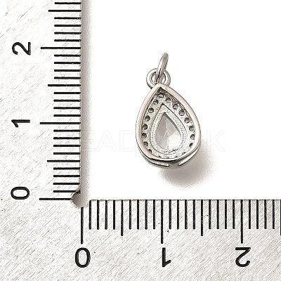 Brass Micro Pave Cubic Zirconia Pendants KK-U055-01P-02-1