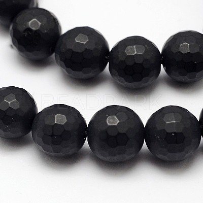 Natural Black Onyx Beads Strands G-D710-10mm-06-1