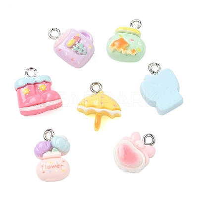 Printed Opaque Resin Pendants RE-CBA40A4-01-1