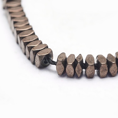 Electroplate Non-magnetic Synthetic Hematite Beads Strands G-L489-D08-1