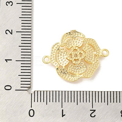 Brass Pave Glass Connector Charms KK-Z073-32G-01-1
