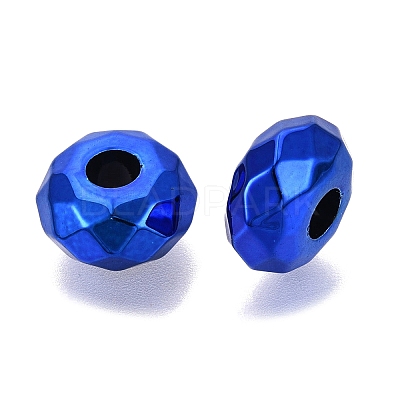 UV Plating Acrylic European Beads OACR-E033-22-06-1