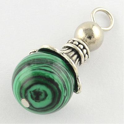 Malachite Pendants G-Q459-02G-1