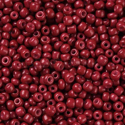 Baking Paint Glass Seed Beads SEED-S001-K14-1