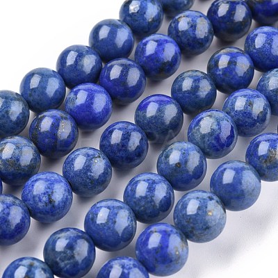Natural Lapis Lazuli Bead Strands G-G953-01-10mm-1
