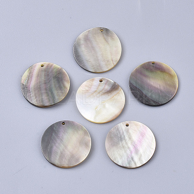 Black Lip Shell Pendants X-SSHEL-S251-36C-1